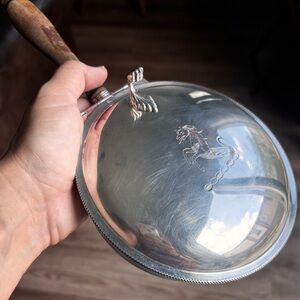 Vintage Sheffield Silver Plated Copper Silent Butler Dust Pan/Crumb Catcher